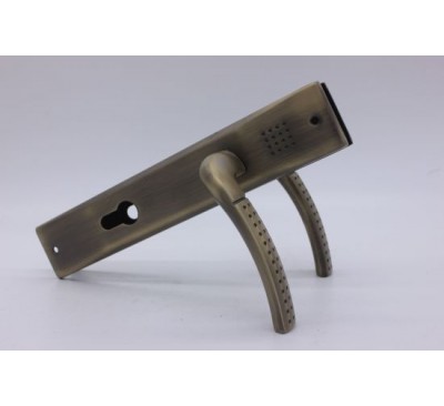 Aluminum Door Handle on Iron Plate